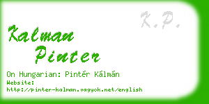 kalman pinter business card