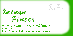 kalman pinter business card